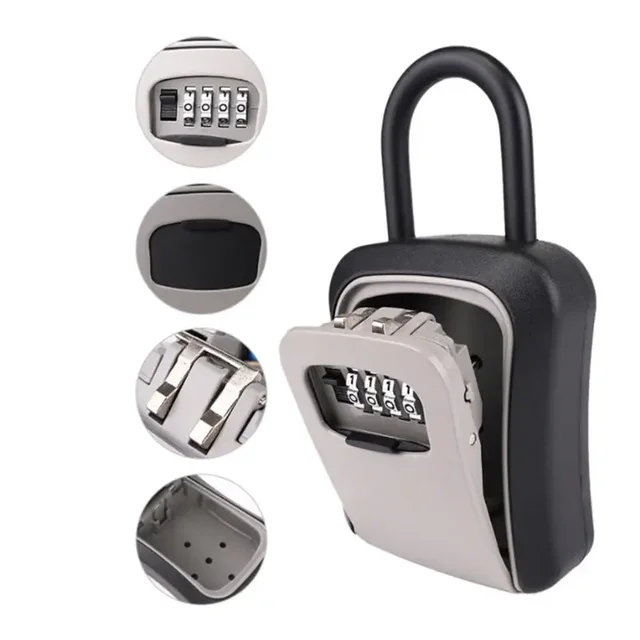 Password Key Box Outdoor Key Safe Lock Box Decoration Key Code Storage Wall Mounted Password Box 3