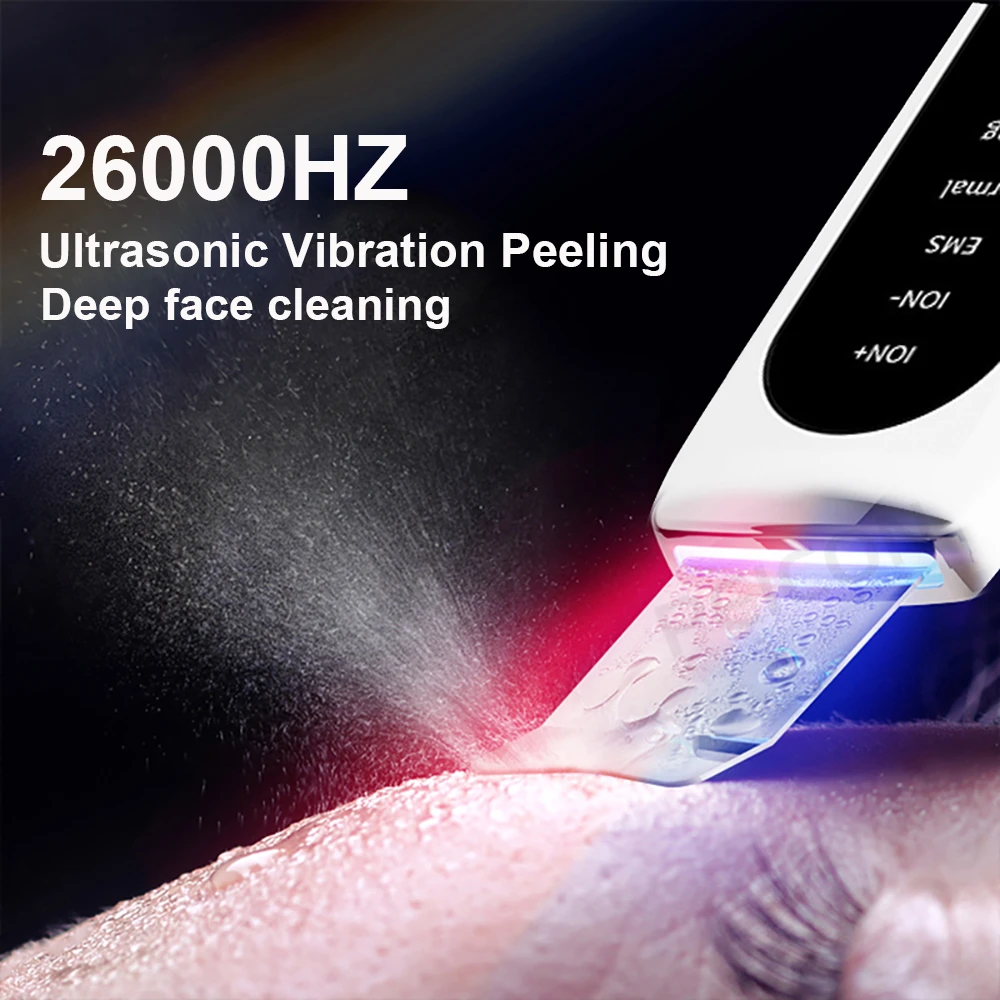 Facial Cleaner Ultrasonic Skin Scrubber Blackhead Remover Deep Face Cleaner