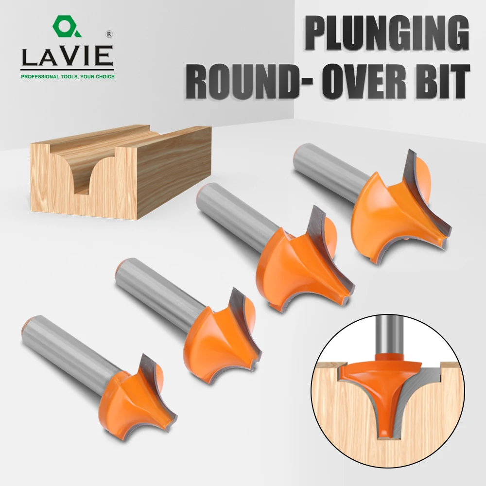 LAVIE 1pc 8mm Schaft Tiefer Rund-Über Router Bits Holzbearbeitung Gravur Maschine-C C08050