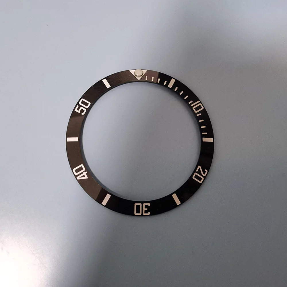 Steel Bezel with Black and Green Ceramic Insert