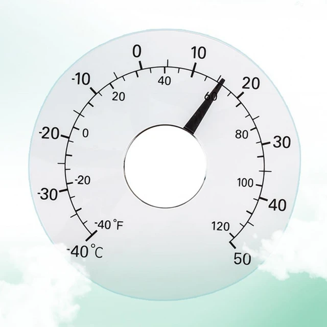 Outdoor Thermometer Glass Surface Thermometer Waterproof Transparent  Acrylic Outdoor Thermometer Accurate for Supplies - AliExpress