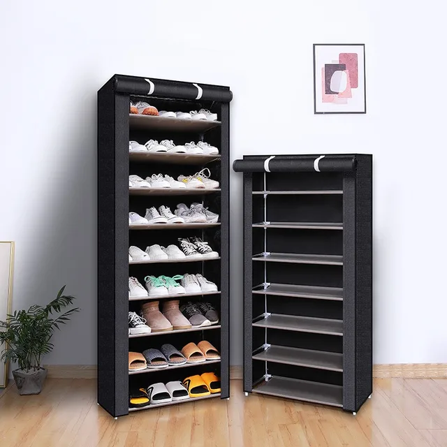 6/8/10Layers Dustproof Shoe Cabinet Multilayer Minimalist Nonwoven Shoe Rack Organizer Home Furniture Space-saving Organizer 2