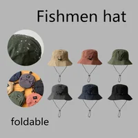 Waterproof Fisherman Hat Women Foldable Summer Sun Anti-UV Protection Camping Hiking Mountaineering Caps Men's Outdoor Hat 2