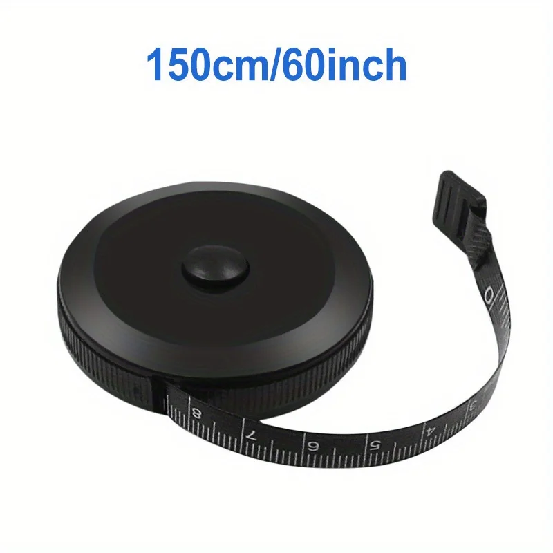 150cm/60인치 접이식 소프트 줄자 휴대용 원형 줄자 바디/재봉/재단/공예/원단 측정용