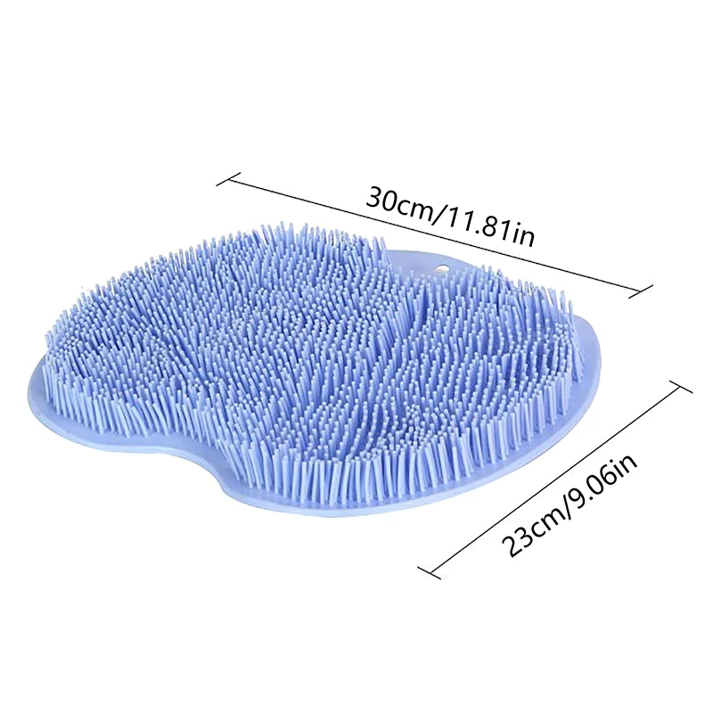1PC Rub Back Brush Bathroom Non-slip Wash Foot Pad Massage Shower Mat with Sucker Bath Massage Foot Exfoliating Brush Pad