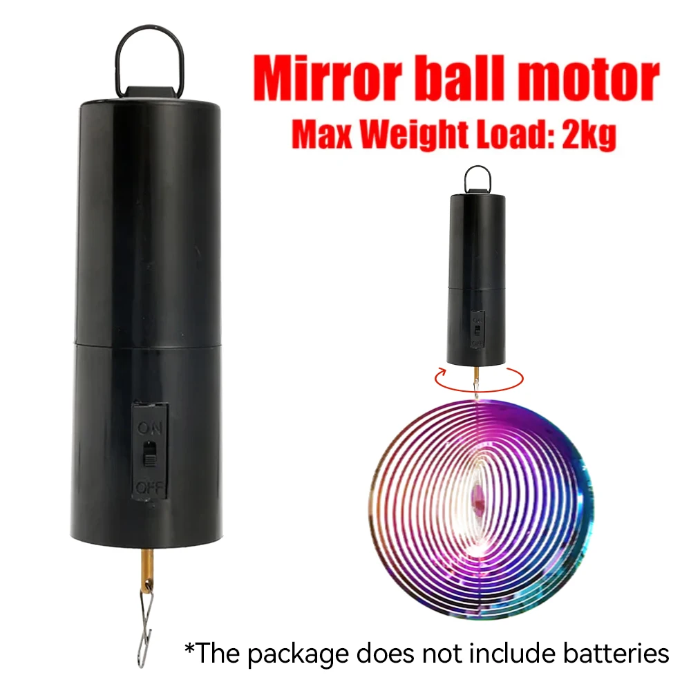 Dc Electric Motor 360Degrees Rotation Hanging Rotating Motor Mirror Ball Battery Powered Wind Spinner Motor Load Bearing 2KG For Disco KTV