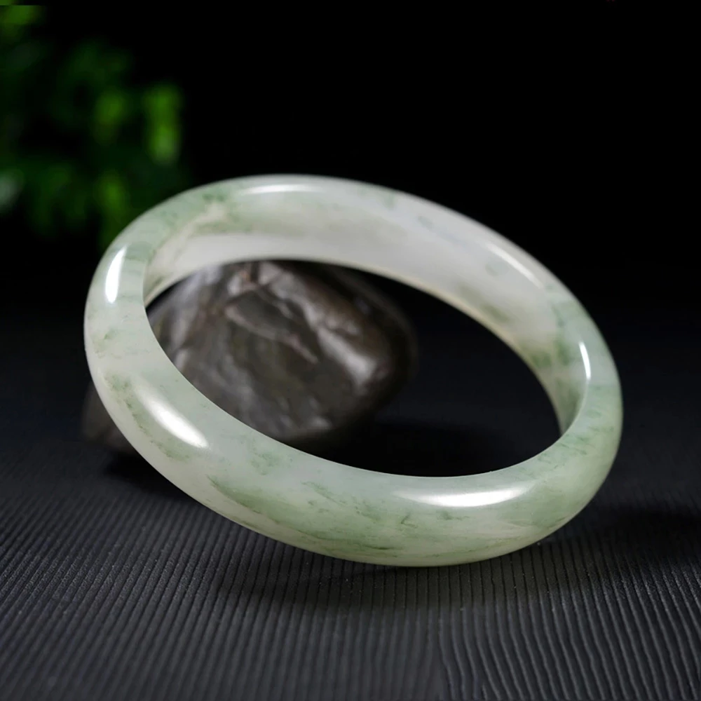New Hand Ring Natural Gobi Jade Bracelet With Exquisite Patterns Unique Jadeite Jewelry Gifts Fine Bangles