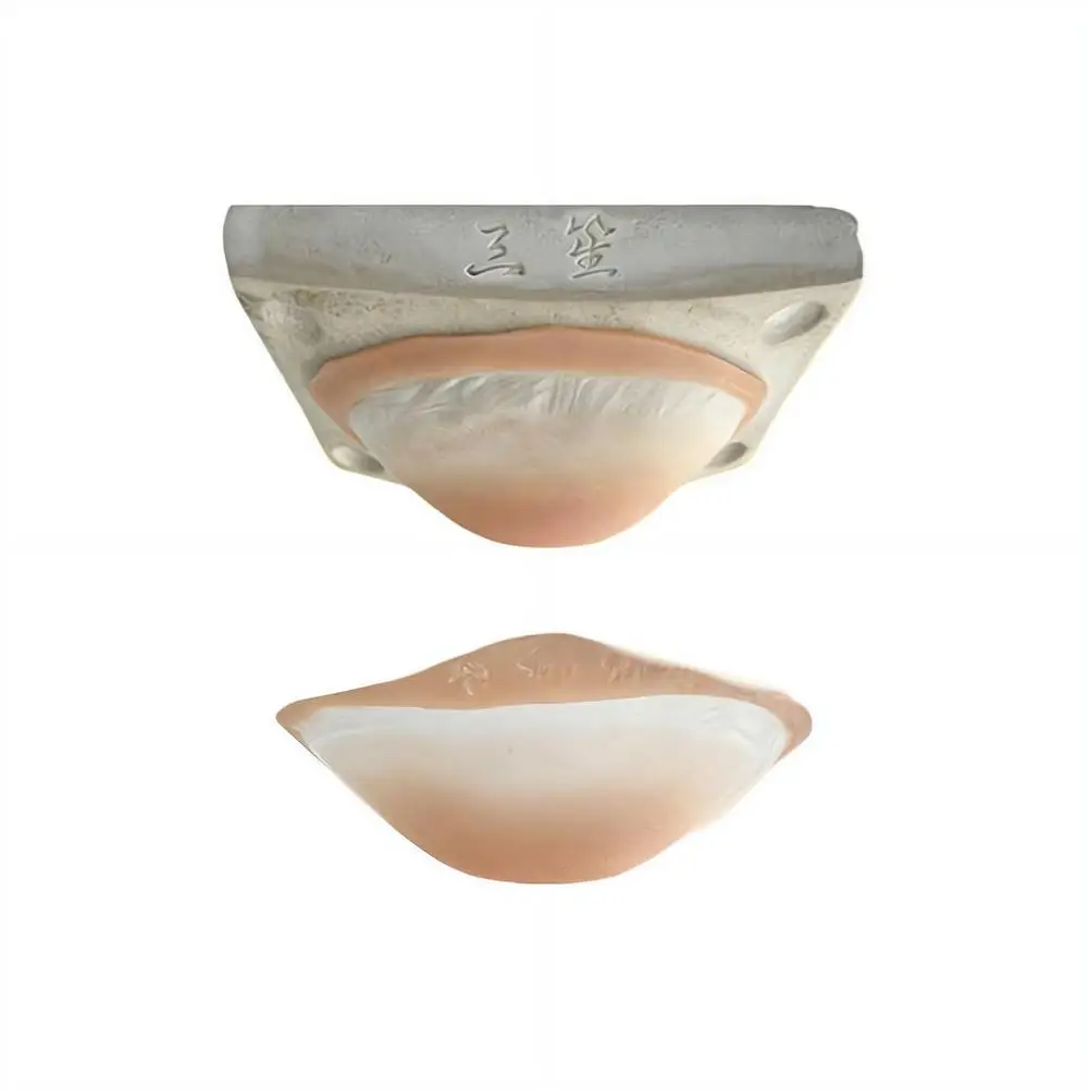 실리콘 가짜 코&턱 보형물, 재사용 가능한 피부 친화적인 3D 가짜 코 특수 효과 메이크업 도구 (코스프레용) 1개