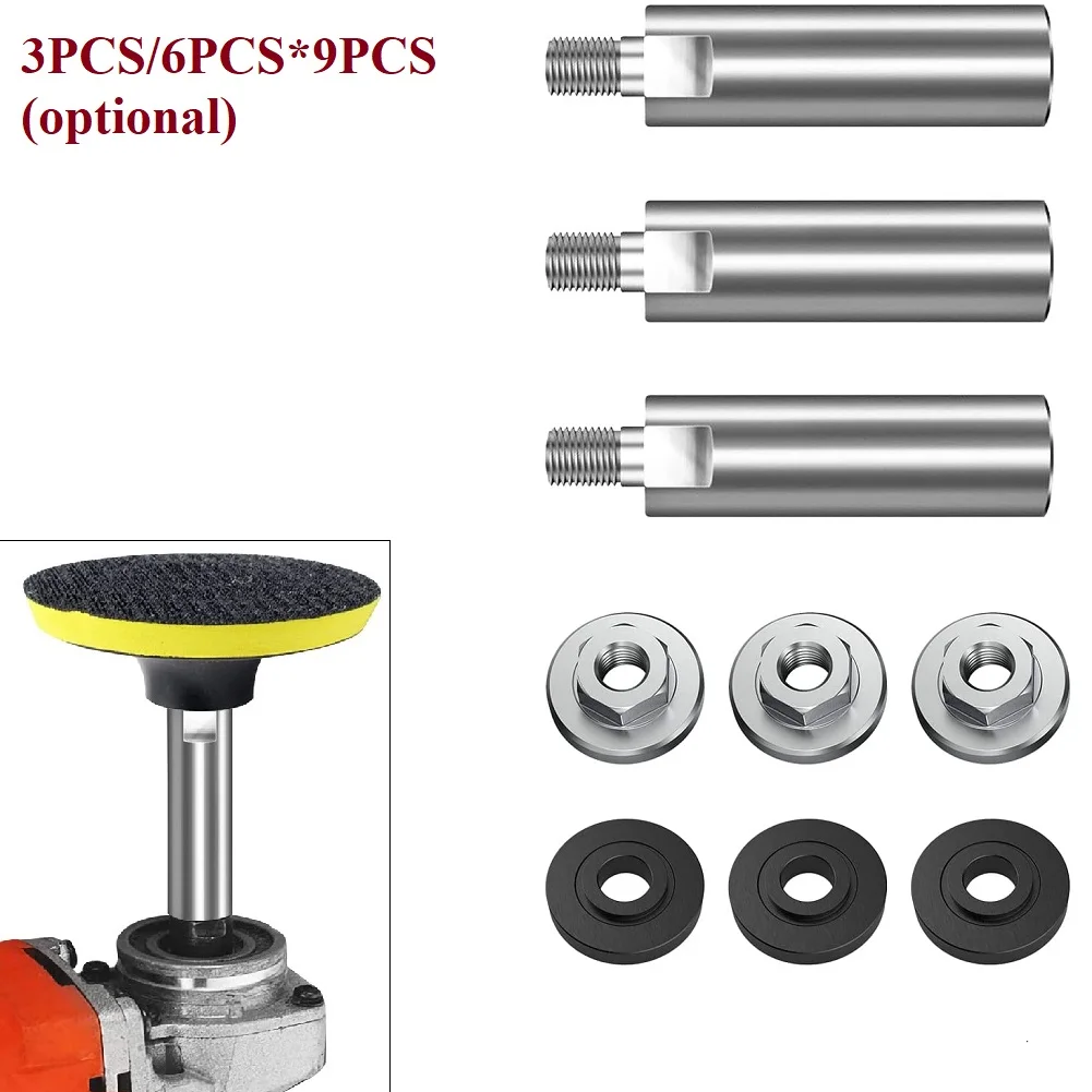 

M10 Angle Grinder Extension Connecting Rod 80mm Adapter Rod Grinder Nut For 100 Type Angle Grinder Cut Polish Grind Pad Blade