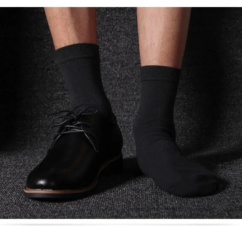 Mens Cotton Crew Socks - 10 Pairs Casual Business Breathable Size 38-45