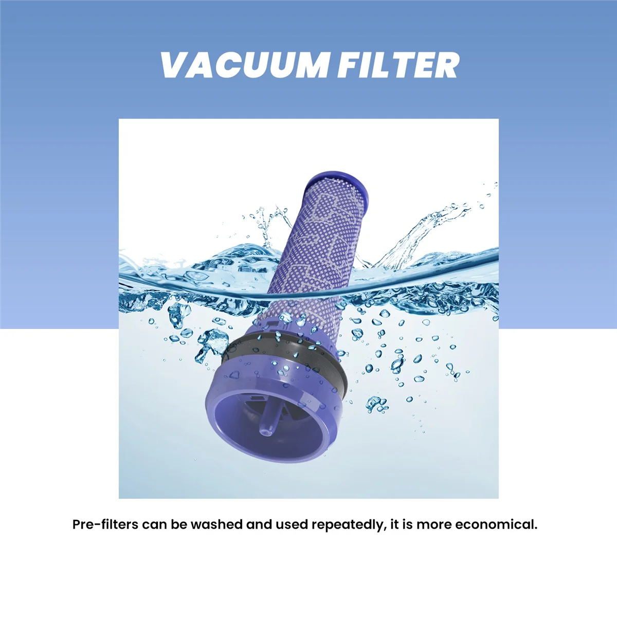 2 Pieces Filters for Dyson DC37 DC33C DC39 DC28C DC53 Pre-Filter Pre-Motor Filter Vacuum Cleaner 4
