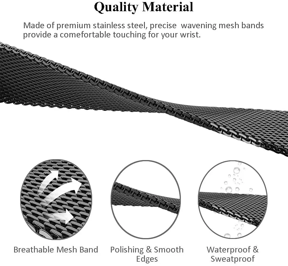 Stylish Ceramic Wrist Strap for Mi Smart Bands - Ideal for Women and Girls with Small Wrists