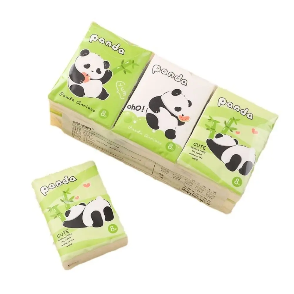 9 Packs Capybara Handkerchief Paper 3Ply Cleaning Bear Toilet Paper Skin-friendly Soft Capybara Peripheries Outdoor Sports