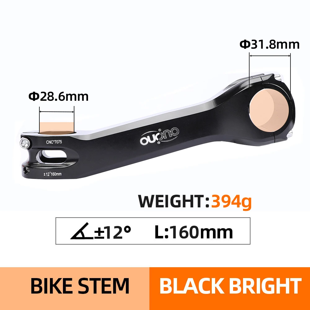 OUO CNC Stem 7075 Aluminum Mtb Bike Table Takeaway 31.8 Long Bike