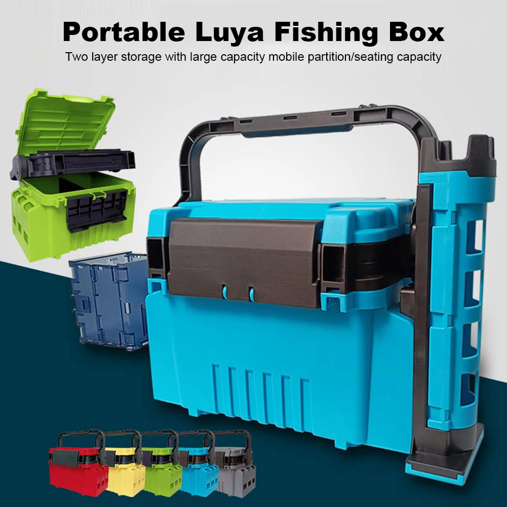 Fishing Tackle Box Fishing Tool Box Big Fishing Tool Box Multi-function ABS  Thickened Fishing Rod Lure Storage Sea Goods - AliExpress