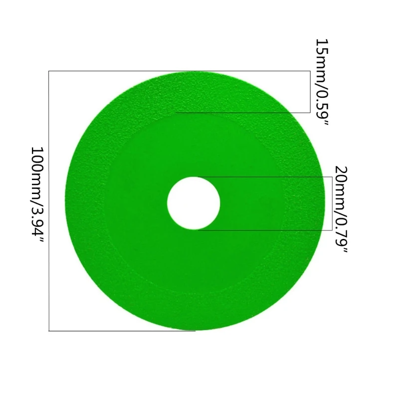 100mm Glass Cutting Disc Diamond Wheel for Smooth Cutting Grinding Glass Crystal Wine Bottles 6