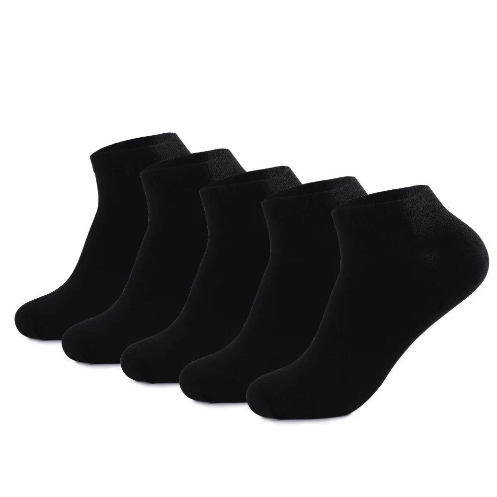 

5 Pairs 1 Lot Spring Summer Socks Men Cotton Socks Pack White Black Gray Grey Short Low Tube Ankle Socks Set Mens Gift Male Sox