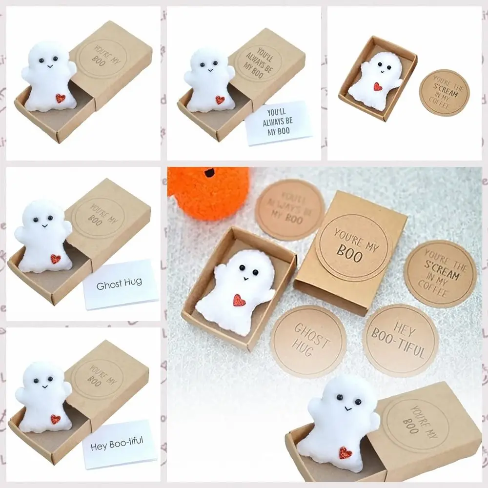 

Mini Ghost Doll Funny Love Hugs Little Ghost Matchbox Gifts Plush Child Toy Home Decor