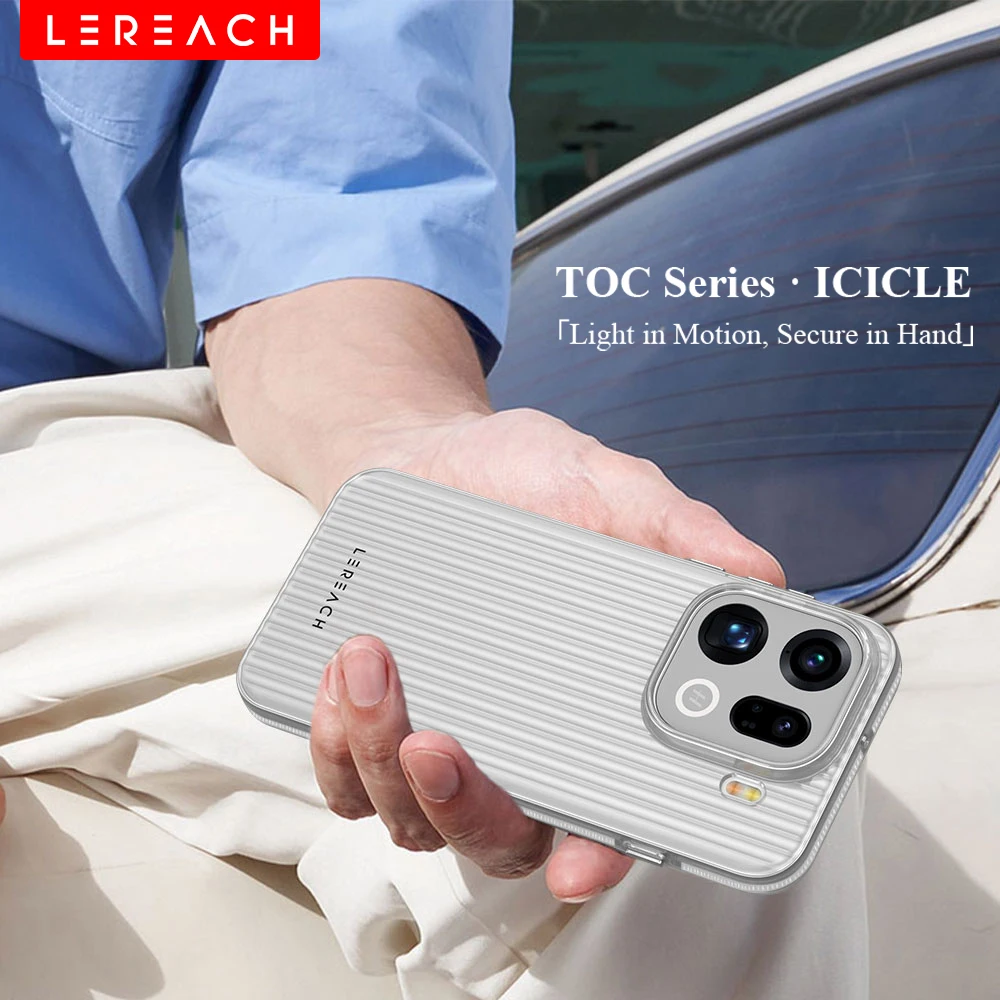Lereach Corrugated Matte Phone Case - Anti-Slip, Slim, Fingerprint-Resistant, Multi-Color Options