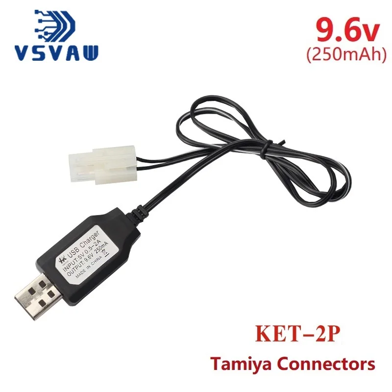 7.2v 9.6v Charger for NiCd NiMH battery Input 100v-240v Output 7.2v 250ma with Tamiya Plug Kep-2p Plug 9.6v charger For RC toys 4