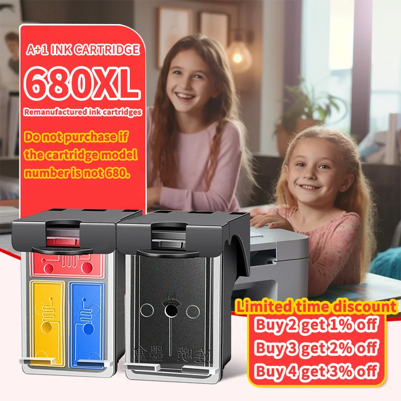 

Совместимые чернильные картриджи для принтера HP 680 Deskjet 3835 2135 3635 2136 2138 3636 4535 4536 4538 4675