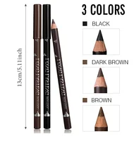 24HR Wear Smudge Waterproof Eyebrow Pencil Makeup Easy Color Natural Black Brown Eye Brow Pen Beginner Practice Cosmetic Tools 2