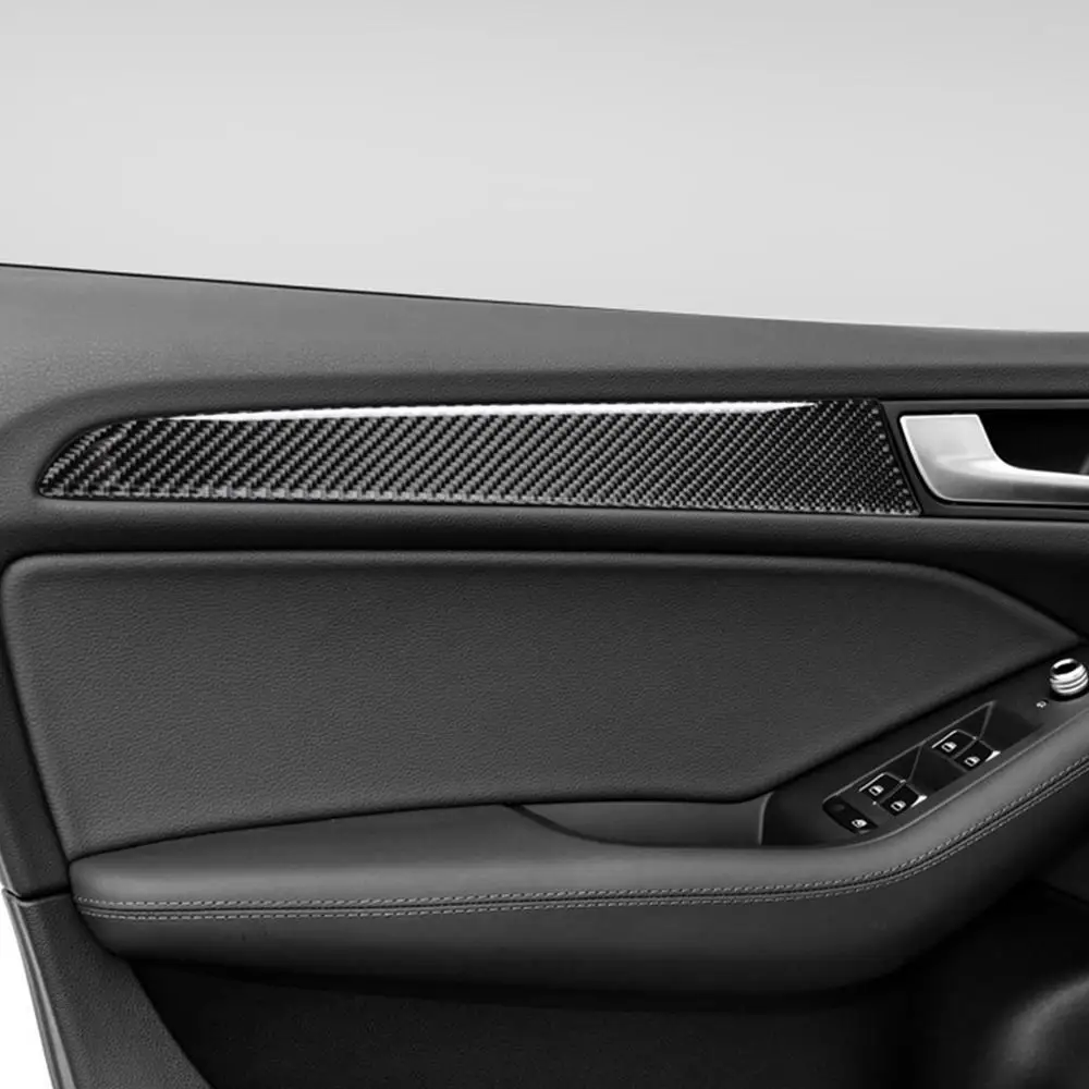 

Car Interior Door Panel Trim Carbon Fiber Sticker for Audi Q5 B8 SQ5 8R 2010-2018 Decor Automobiles Decoration Accessories