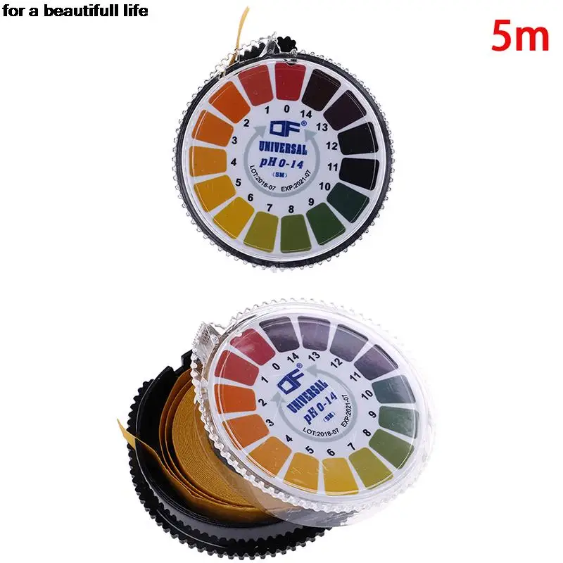 

Новинка 5 м фотометр тестовая бумага рулон 0-14 PH измерители для воды мочи слюны почвы Лакмус точные измерения
