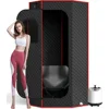 Portable Sauna Box for Home, Steam Sauna Box, 35" x 18" x 25", 71" Full Body Personal Sauna Room with 1200W 3L Steamer, Foldable 1