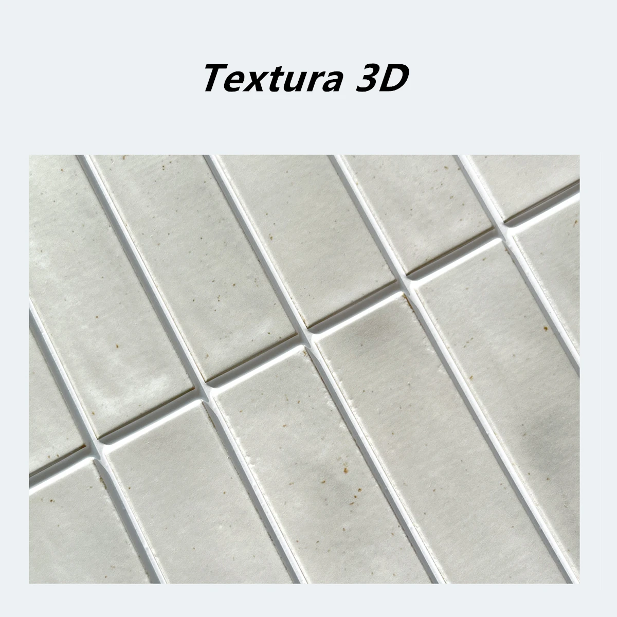 Panel de pared autoadhesivo 3D para cocina, mosaico gris claro de 10 piezas, autoadhesivo lineal mate, antisalpicaduras, impermeable