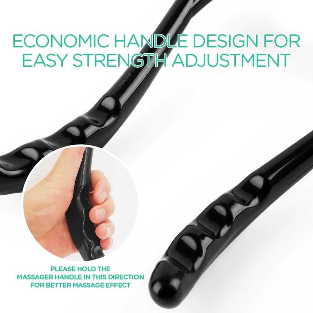 Neck Massager Shiatsu Deep Tissue Dual Trigger Point Shoulder Massager for Pain Relief, Ergonomic Handle, Lightweight & Portable BEST SELLERS