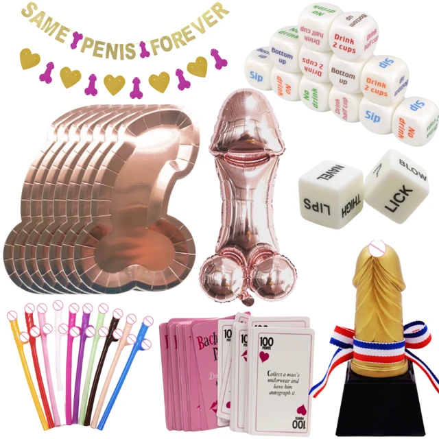 Novelty Penis Straws Bachelorette Party Supplies Decorations Dick Drinking  Favor