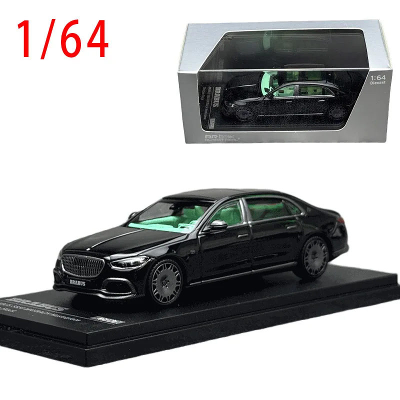 AR 다이캐스트 1/64 Maybach S850 합금 모델 자동차 BRABUS 놀이 차량 벤츠 Brabus 소장품 오리지널 박스 장난감 소년 용