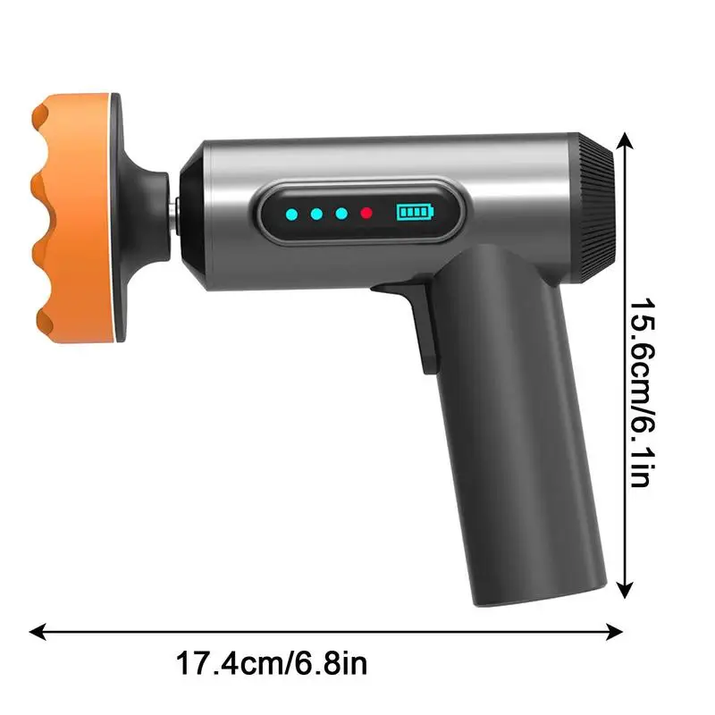 Car Polisher 4000mAh Cordless Car Polisher Rechargeable Electric Wireless Polisher Portable Auto Waxing Glass Scratches Repair Polishing Tool