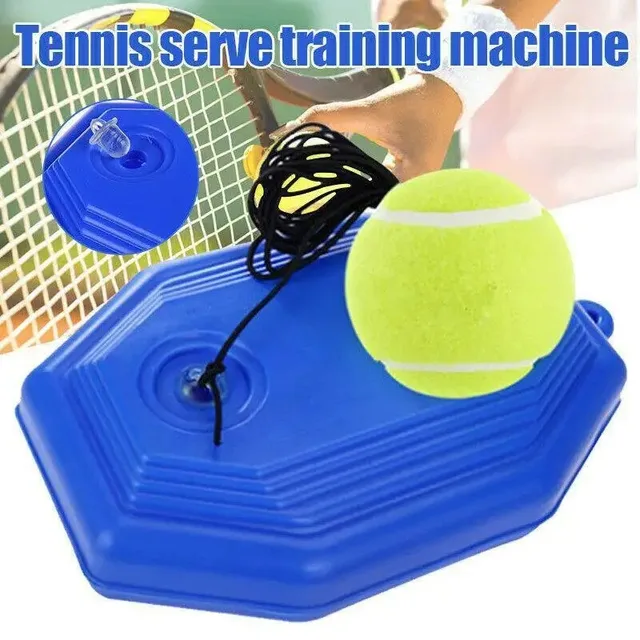 Portable Solo Tennis Trainer Rebound Tennis Ball with String Rope Self Tennis Practice Training Tool for Adults Kids Beginners 2