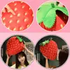 Cuddly Strawberry Plush Pillow Soft Toy Simulation Fruit Toy Stuffed Fruit Plushies Snuggly Pillow Birthday Gift for Kid & Adult 6