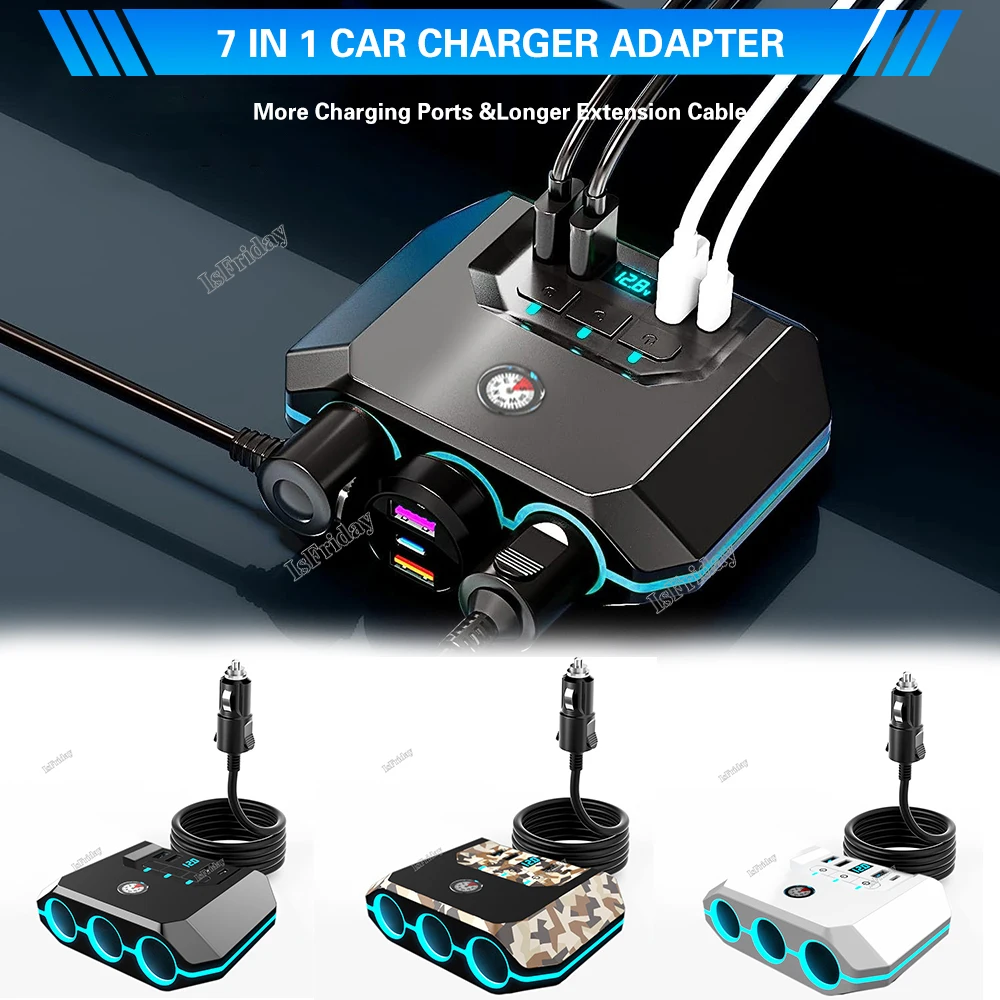 

Разветвитель USB для быстрой зарядки, 120 Вт