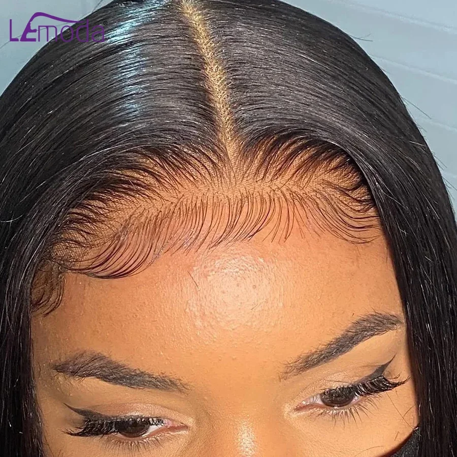 Lemoda HD Transparent Lace Frontal Closure Straight 13x4 13x6 Lace Frontal  Only 5x5 6x6 HD Closure Human Hair PrePlucked 14-24in