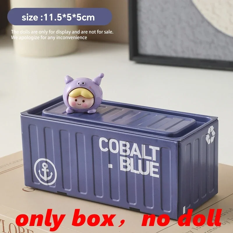 Conteneur de rangement en fer Compact, organisateur de bureau créatif, Tube de fournitures de bureau, organisateur de bureau, boîte en métal, Mini conteneur