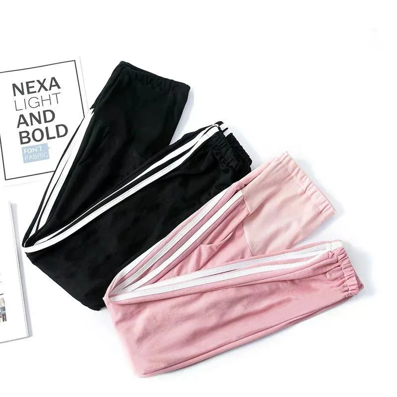 Maternity Leggings Fashion Maternity Sport Pants Elastic Waist Belly Casual Trousers for Pregnant Women Pregnancy Yoga Track Pants