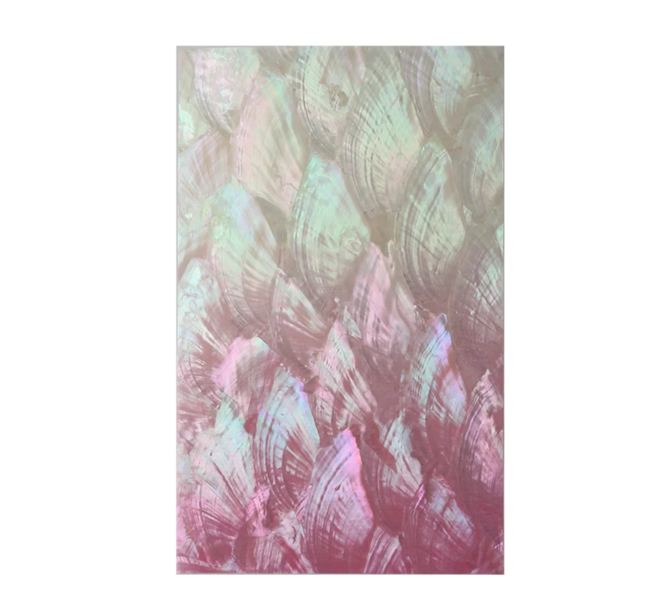 

Size:240x140mm Thick:0.15mm Shell and scallop gradient colorful thin slice decoration DIY mother-of-pearl material