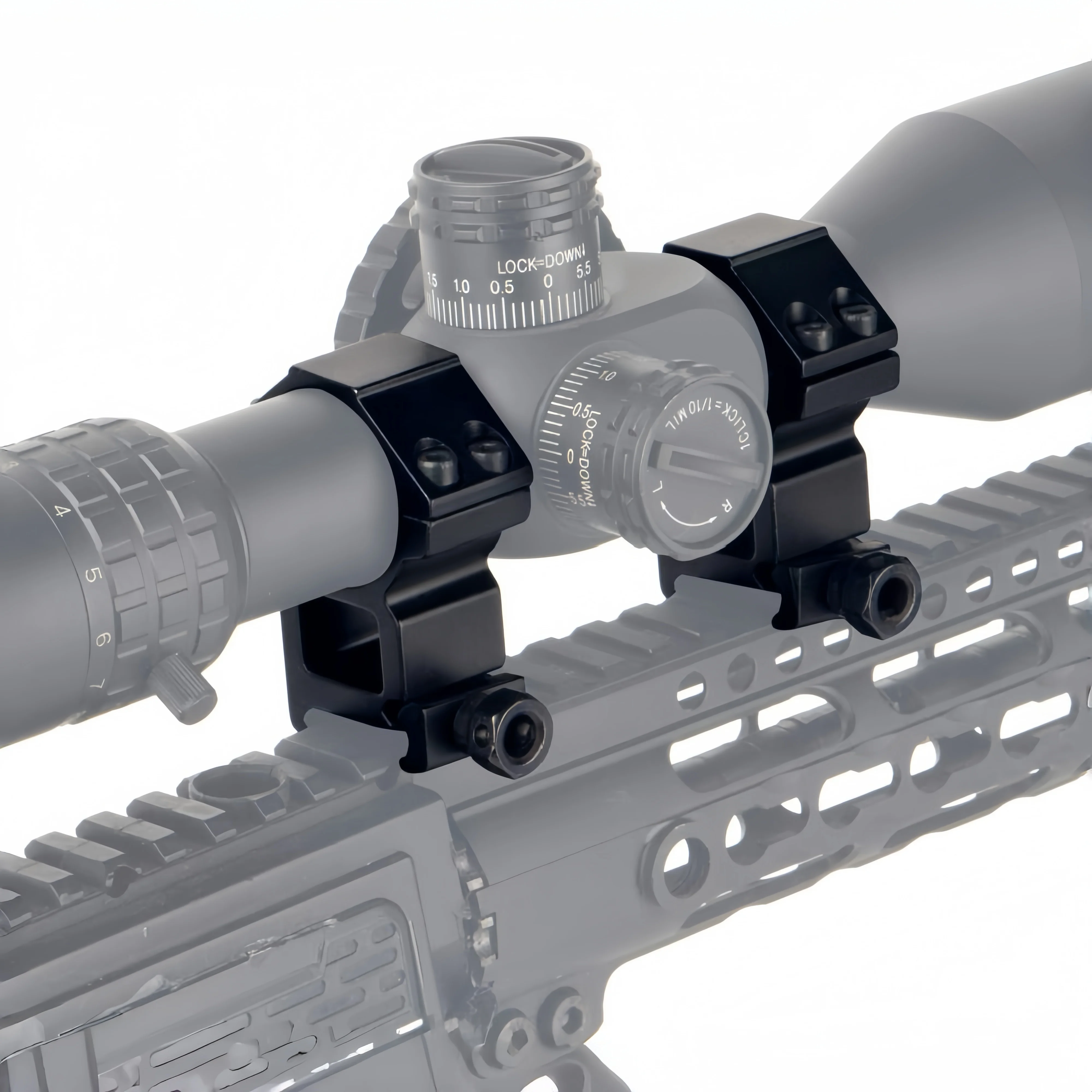 Hunting Rifle Scope Mount Ring 2PCS for Dia 25.4mm 30mm Tube Scopes 11mm 20mm Dovetail Picatinny Rail Tactical Flashlight Mount