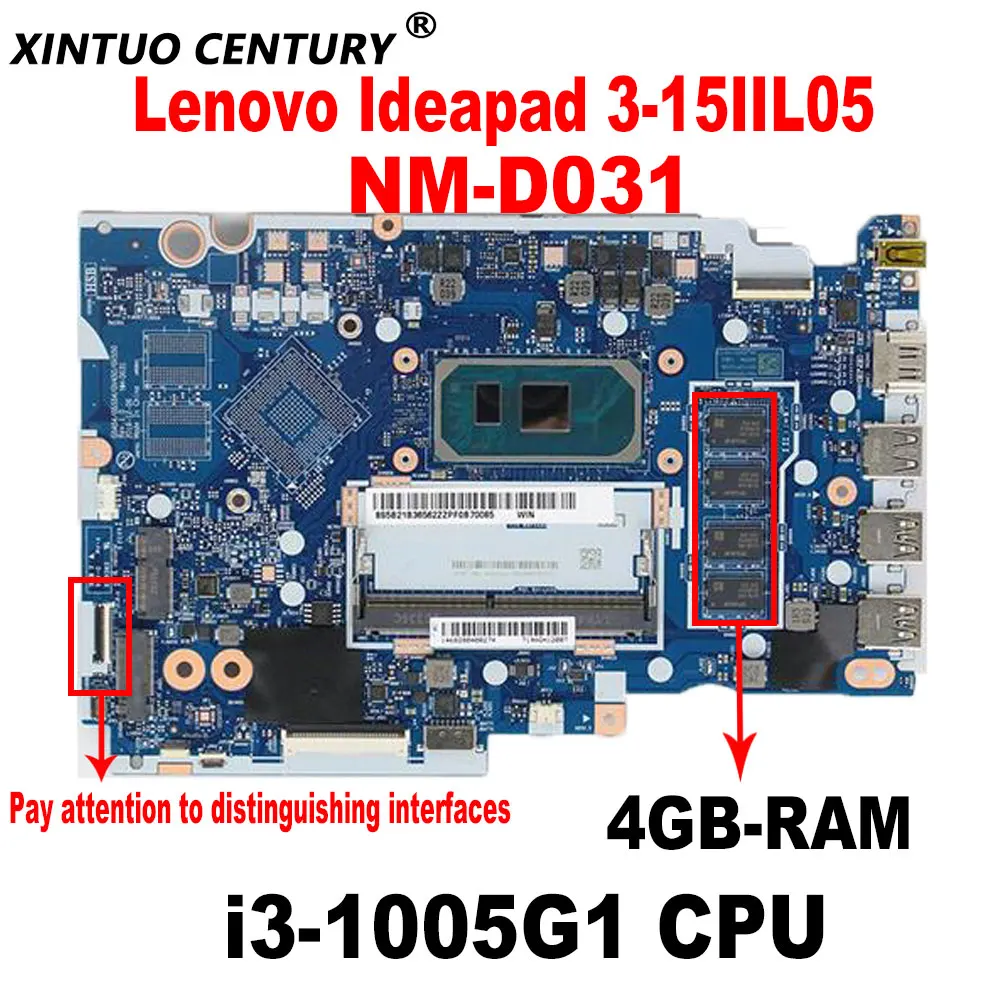 High quality for Lenovo Ideapad 3-14IIL05 Laptop motherboard NM