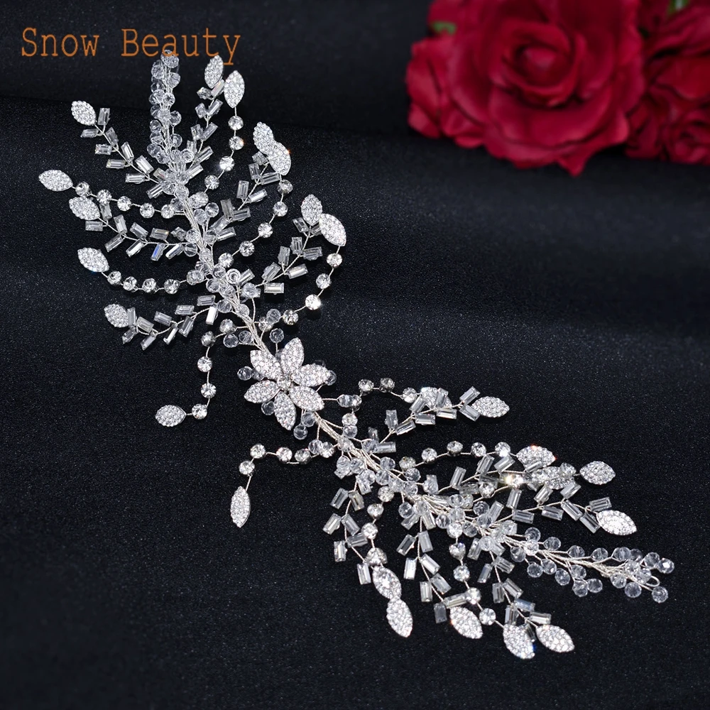 DZ084 Wedding Bride Exquisite Hair Band Rhinestone Bridal Headdress Crystal Bride Hair Accessories Bridesmaid Woman Headpiece