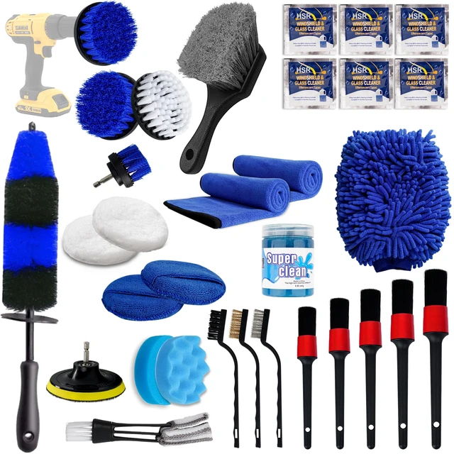 Drill Brush Set Power Scrubber Car Detailing Drill Cleaning Brush