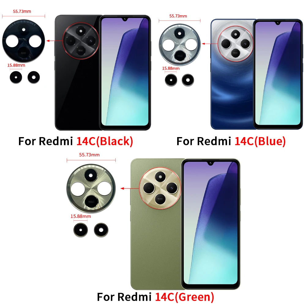 Superior quality Rear Camera Lens Glass Cover For Xiaomi Redmi 14C Back ...