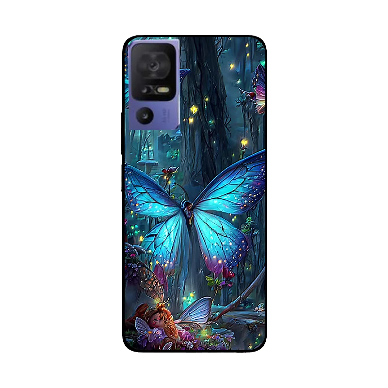 Floral Wolf Soft Silicone Shockproof Phone Case
