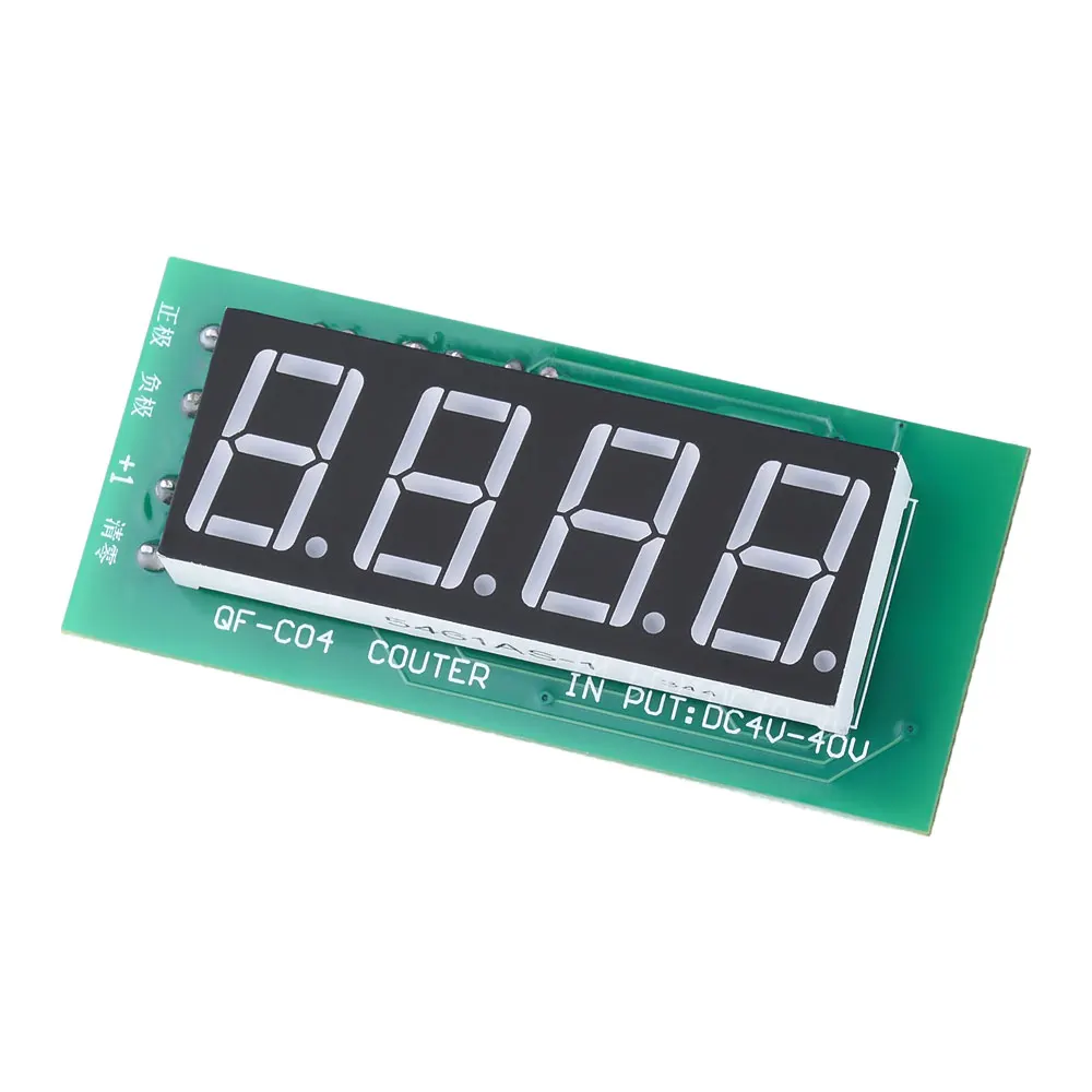 รูปสินค้า โมดูลแสดงผล 0-9999 กว้าง รองรับแรงดันไฟฟ้า DC4-40V พร้อมหน่วยความจำตัดไฟ