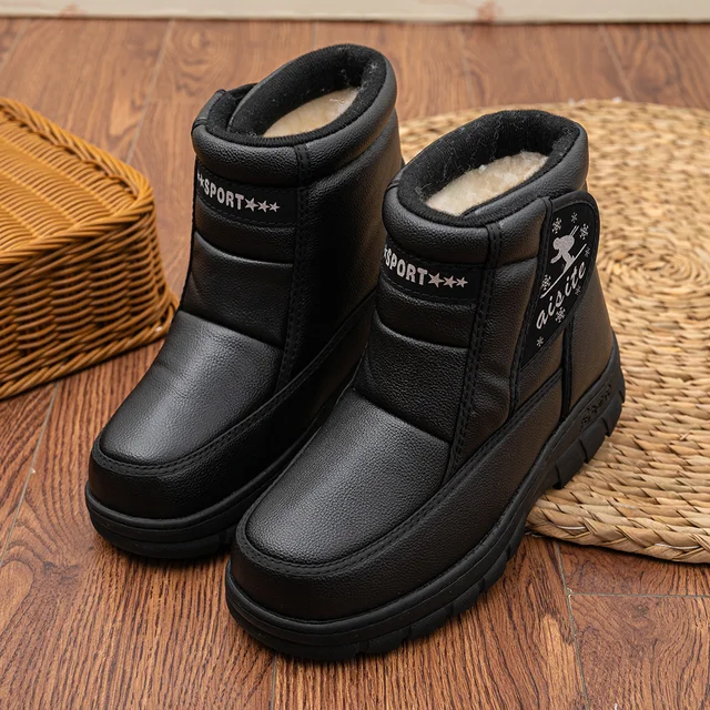 Stivali Da Neve Uomo Impermeabili E Caldi Con Pelliccia Interna