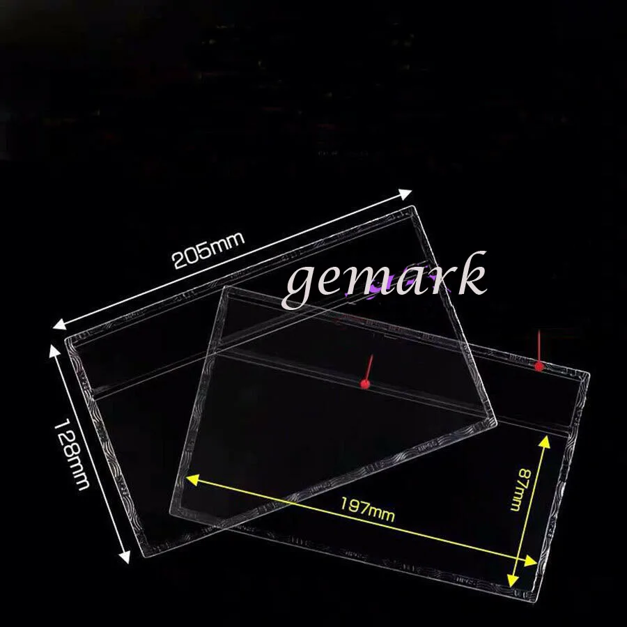 Wholesale 10 Pcs Clear Plastic Folder Currency Sleeves Holders Storage Banknotes Bills Collections 87mmX197mm 2